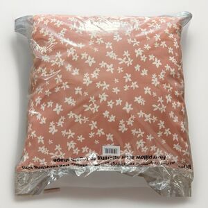 Threshold 2 Pack Coral Orange Floral Decorative Toss Pillows 18" x 18" Target